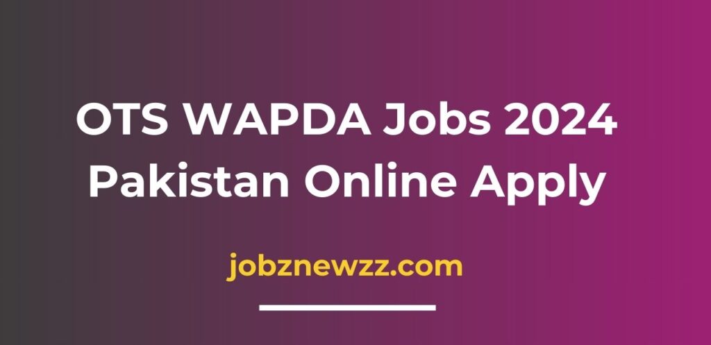 OTS WAPDA Jobs 2024 Pakistan Online Apply